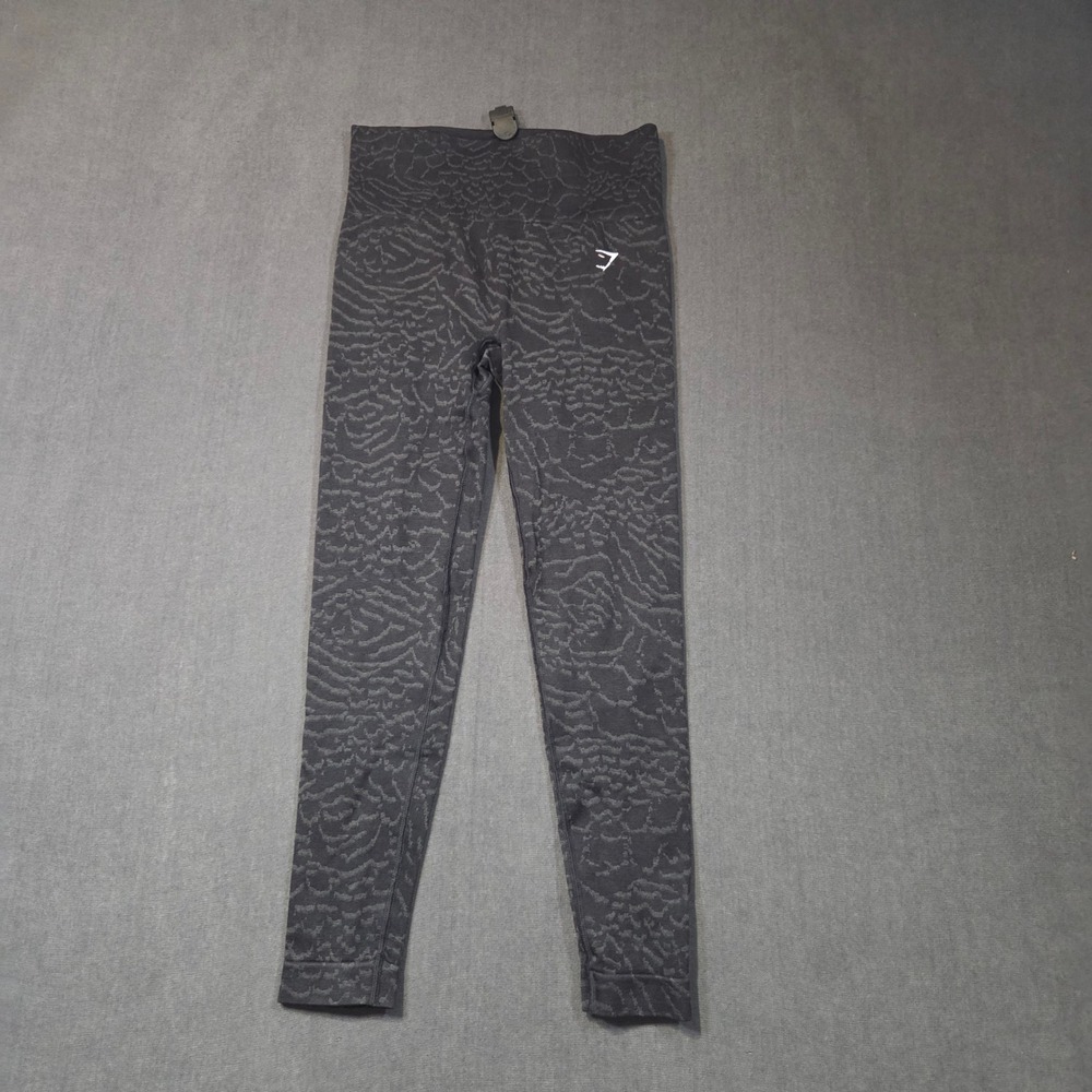 Gymshark Leggings Womens Small Grey Animal Jacquard Seamless High Waisted